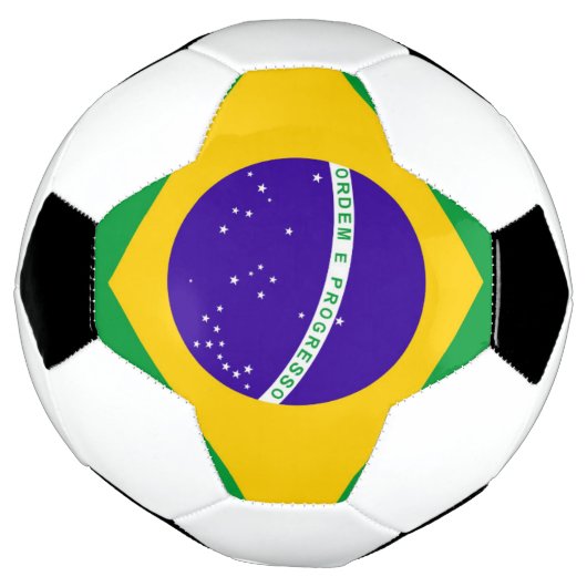 Flagge Brasiliens Fußball (Gedreht)