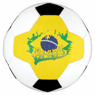 Flagge Brasiliens Fußball