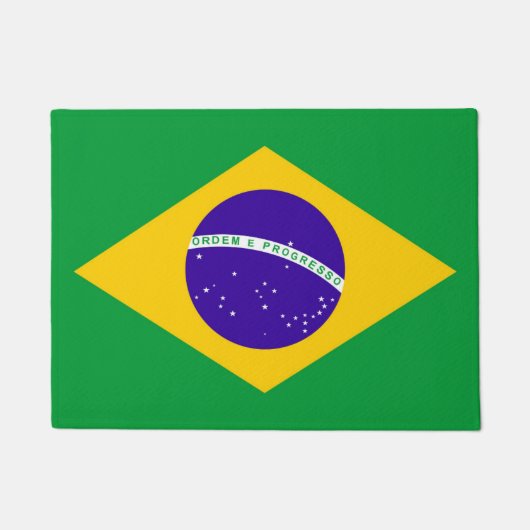 Flagge Brasiliens Fußmatte (Vorderseite)
