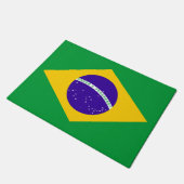 Flagge Brasiliens Fußmatte (Schrägansicht)
