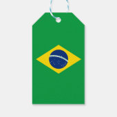 Flagge Brasiliens Geschenkmarke Geschenkanhänger (Rückseite)