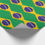Flagge Brasiliens Geschenkpapier (Ecke)