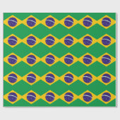 Flagge Brasiliens Geschenkpapier (Flach)