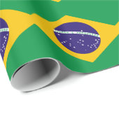 Flagge Brasiliens Geschenkpapier (Rolleneckpunkt)