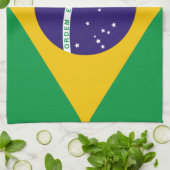 Flagge Brasiliens Geschirrtuch (Gefaltet)