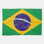 Flagge Brasiliens Geschirrtuch (Horizontal)