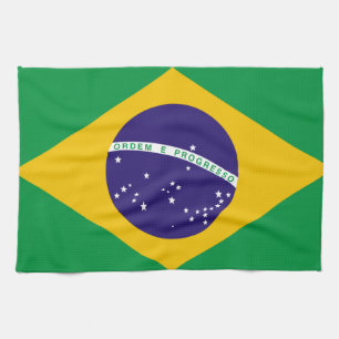 Flagge Brasiliens Geschirrtuch