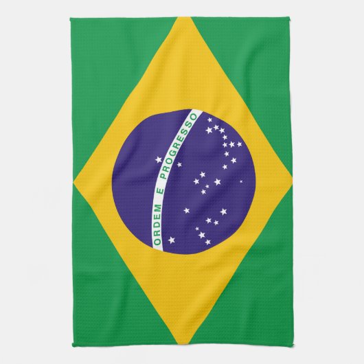 Flagge Brasiliens Geschirrtuch (Vertikal)