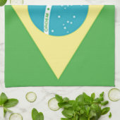 Flagge Brasiliens Geschirrtuch (Gefaltet)