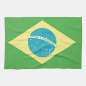 Flagge Brasiliens Geschirrtuch (Horizontal)
