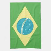 Flagge Brasiliens Geschirrtuch (Vertikal)