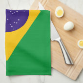 Flagge Brasiliens Geschirrtuch (Viertel Falte)