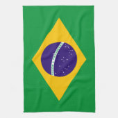 Flagge Brasiliens Geschirrtuch (Vertikal)