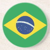 Flagge Brasiliens Getränkeuntersetzer (Vorne)