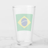 Flagge Brasiliens Glas (Rückseite)
