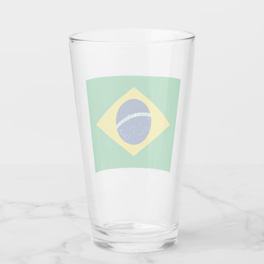 Flagge Brasiliens Glas (Rückseite)