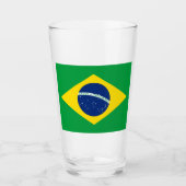 Flagge Brasiliens Glas (Vorderseite)
