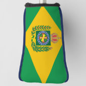 Flagge Brasiliens Golf Headcover (Rotieren 90)