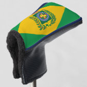 Flagge Brasiliens Golf Headcover (3/4 Vorderseite)