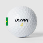 Flagge Brasiliens Golfball (Logo)