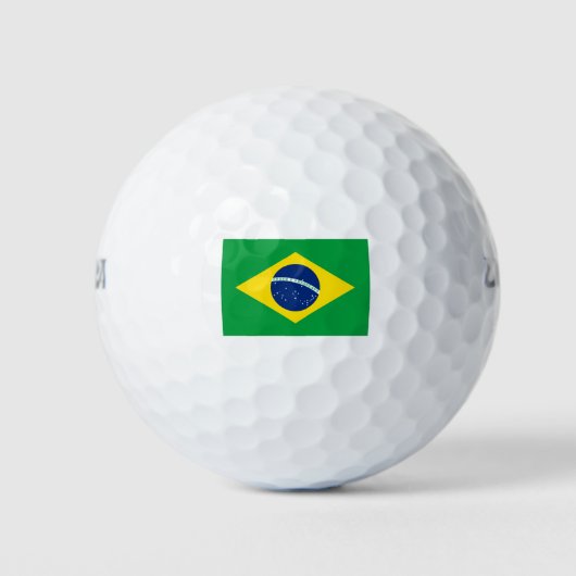 Flagge Brasiliens Golfball (Vorderseite)