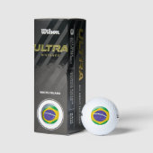 Flagge Brasiliens Golfball (Verpackungen)