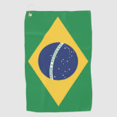 Flagge Brasiliens Golfhandtuch (Vorderseite)