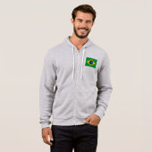 Flagge Brasiliens Hoodie (Vorne ganz)