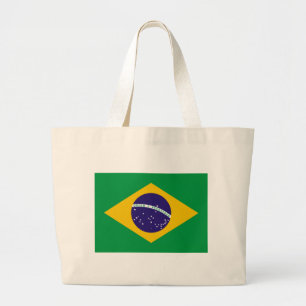 Flagge Brasiliens Jumbo Stoffbeutel
