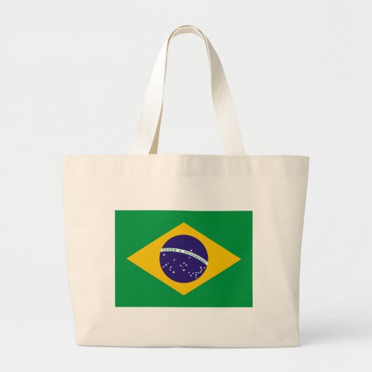 Flagge Brasiliens Jumbo Stoffbeutel (Vorne)