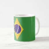Flagge Brasiliens Kaffeetasse (VorderseiteRechts)