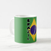 Flagge Brasiliens Kaffeetasse (Vorderseite Links)