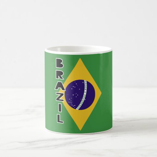 Flagge Brasiliens Kaffeetasse (Mittel)