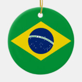 Flagge Brasiliens Keramik Ornament (Vorne)