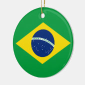 Flagge Brasiliens Keramik Ornament (Links)