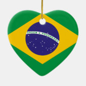 Flagge Brasiliens Keramik Ornament (Hinten)