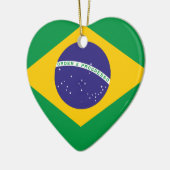 Flagge Brasiliens Keramik Ornament (Links)