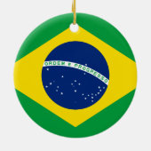 Flagge Brasiliens Keramik Ornament (Hinten)