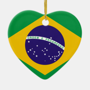 Flagge Brasiliens Keramik Ornament