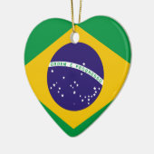 Flagge Brasiliens Keramik Ornament (Links)