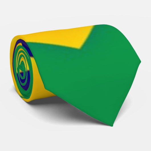 Flagge Brasiliens Krawatte (Gerollt)