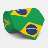 Flagge Brasiliens Krawatte (Gerollt)