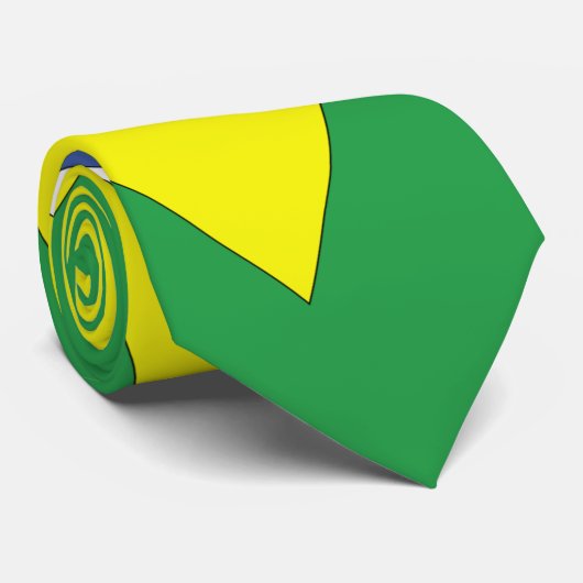 Flagge Brasiliens Krawatte (Gerollt)