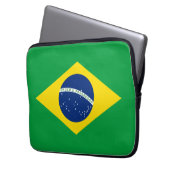 Flagge Brasiliens Laptopschutzhülle (Vorderseite Links)