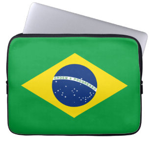 Flagge Brasiliens Laptopschutzhülle