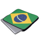 Flagge Brasiliens Laptopschutzhülle (Vorne Knopf)