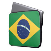 Flagge Brasiliens Laptopschutzhülle (Vorderseite Links)