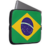 Flagge Brasiliens Laptopschutzhülle (Vorne Rechts)