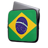 Flagge Brasiliens Laptopschutzhülle (Vorderseite Links)