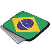 Flagge Brasiliens Laptopschutzhülle (Vorne Knopf)